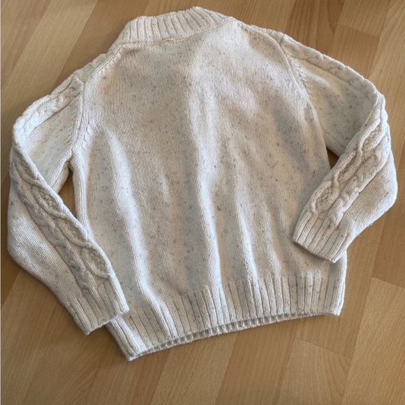 Janie and Jack knit white sweater size 3T - Picture 3 of 4